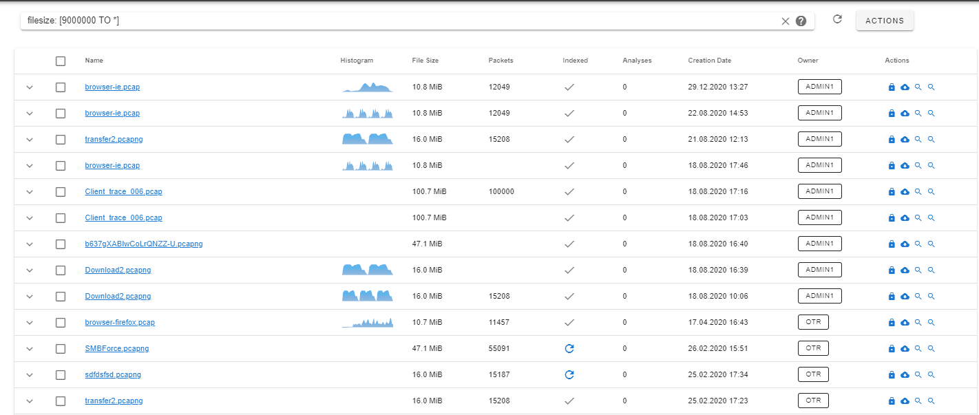 Filesize Search