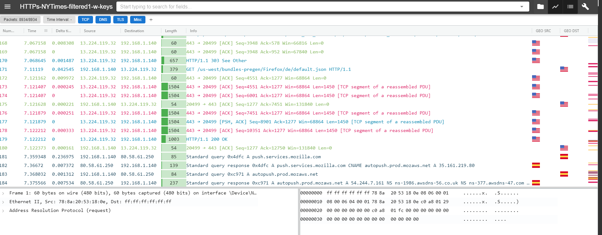 Packet List Right Click Actions